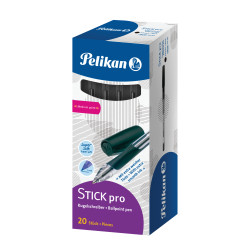 Pelikan Kugelschreiber Stick pro 1 Box mit 20 Stück in Schwarz